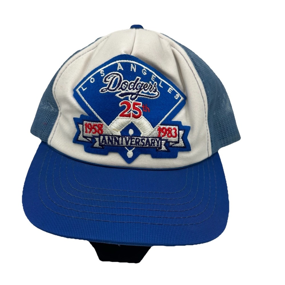 Vintage Los Angeles Dodgers 25th Anniversary Hat 1958-1983 Snap Back Foam Cap
